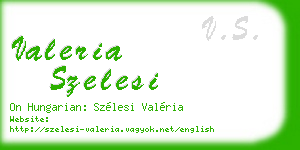 valeria szelesi business card